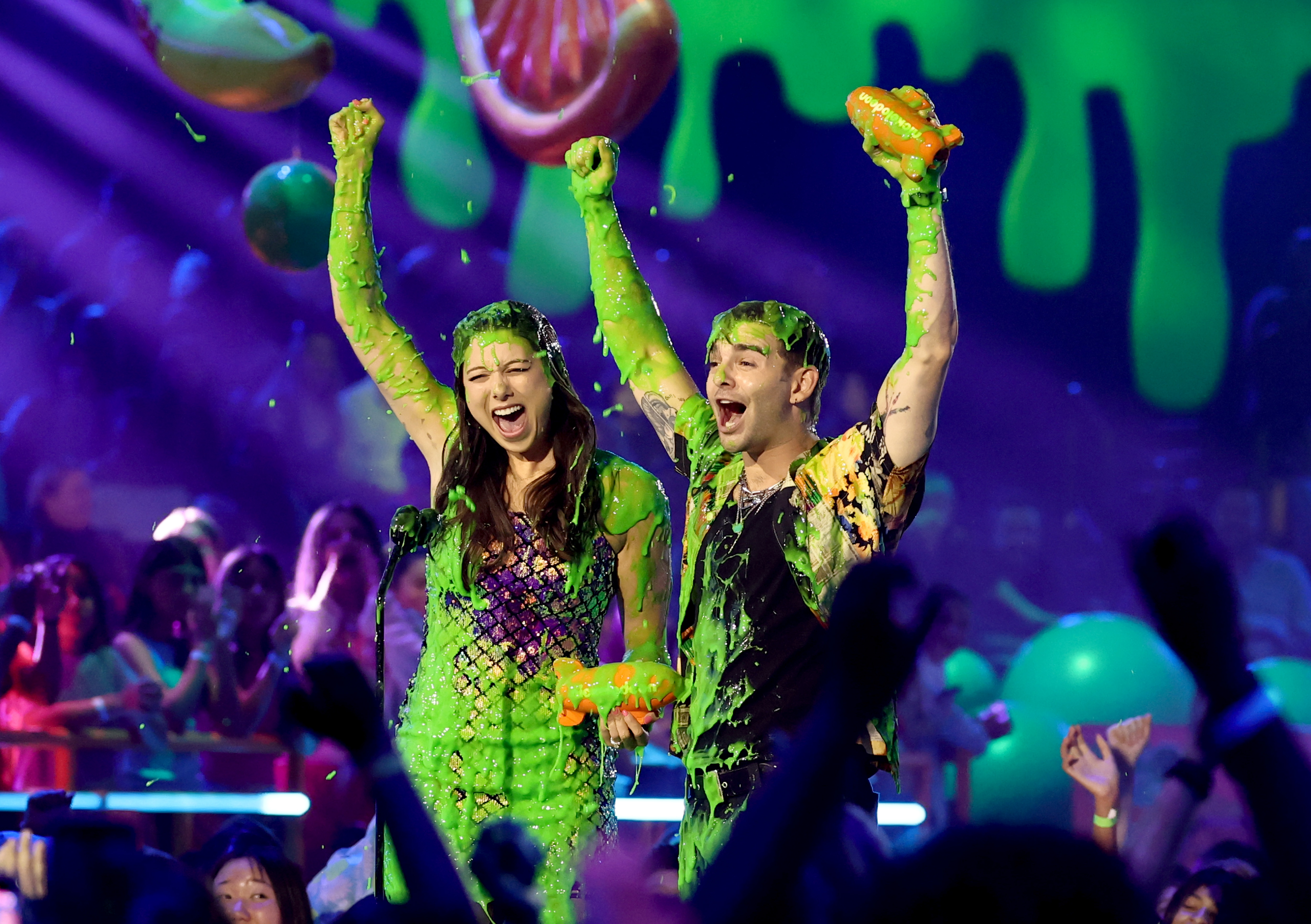  (L-R) Kira Kosarin and Jack Griffo - Photo by Emma McIntyre/Getty Images for Nickelodeon