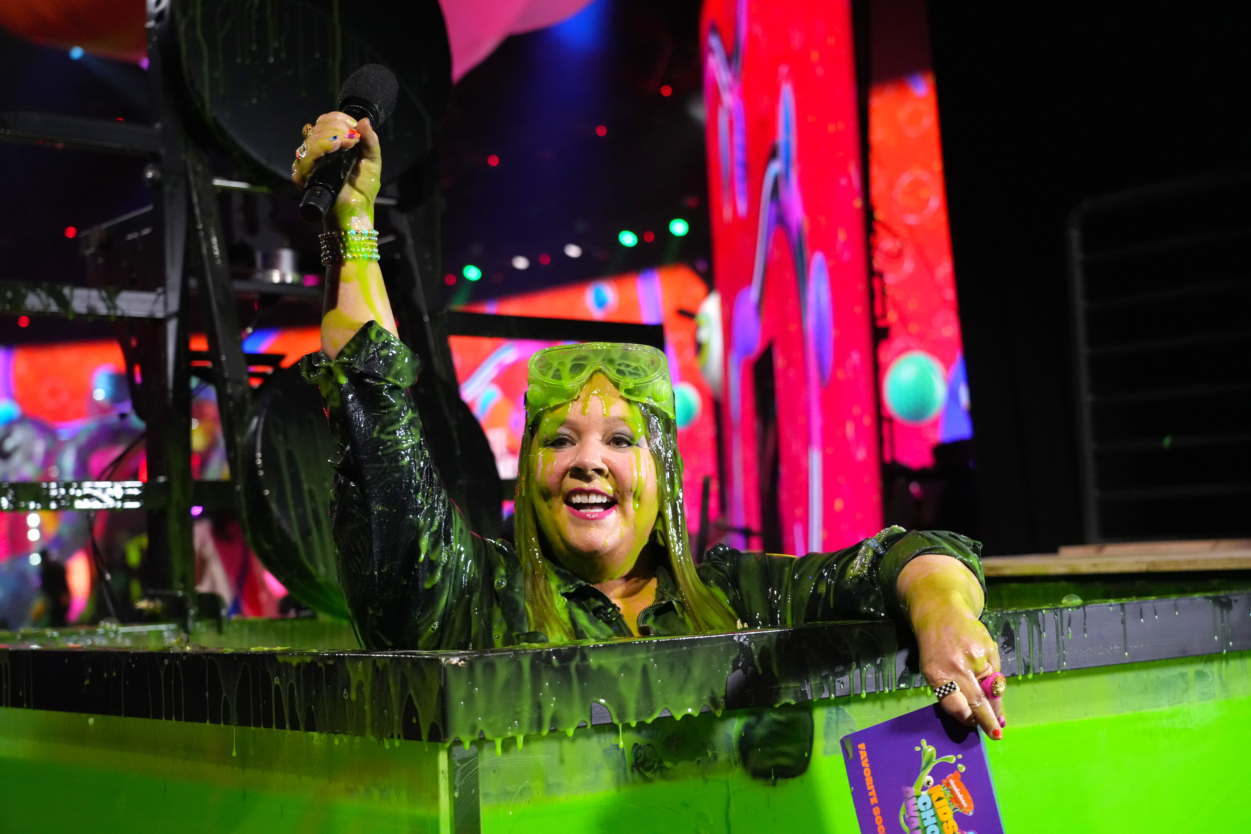 Melissa McCarthy speaks onstage during the 2023 Nickelodeon Kids' Choice Awards at Microsoft Theater on March 04, 2023 in Los Angeles, California. (Photo by Kevin Mazur/Getty Images for Nickelodeon)